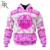 NHL Edmonton Oilers Special Pink October Breast Cancer Awareness Month Hoodie