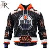 NHL Edmonton Oilers X Star Wars Meteor Shower Design Hoodie