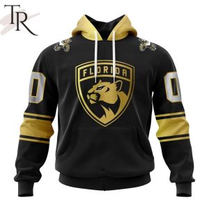 NHL Florida Panthers Special Black And Gold Design Hoodie