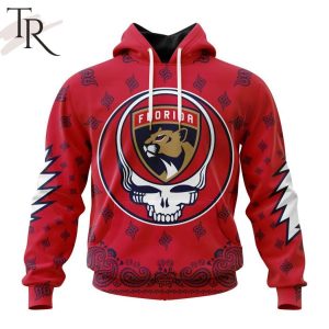 NHL Florida Panthers Special Grateful Dead Design Hoodie