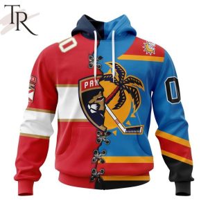 NHL Florida Panthers Special Home Mix Reverse Retro Personalized Kits Hoodie