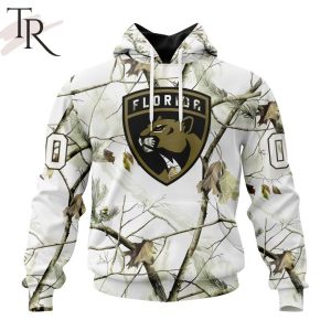 NHL Florida Panthers Special White Winter Hunting Camo Design Hoodie