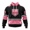 NHL Los Angeles Kings Personalized Specialized Design In Classic Style With Paisley! WE WEAR PINK BREAST CANCER Hoodie