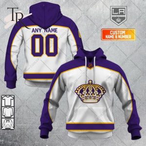 NHL Los Angeles Kings Reverse Retro 2223 Style Hoodie 3D