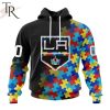 NHL Los Angeles Kings Special Black Autism Awareness Design Hoodie