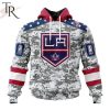 NHL Los Angeles Kings Special Camo Design For Veterans Day Hoodie