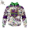 NHL Los Angeles Kings Special Mardi Gras Design Hoodie