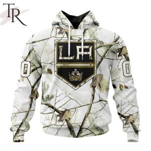 NHL Los Angeles Kings Special White Winter Hunting Camo Design Hoodie