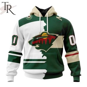 NHL Minnesota Wild Personalize 2023 Home Mix Away Hoodie