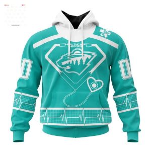 NHL Minnesota Wild Personalized Special Design Honoring Healthcare Heroes Hoodie