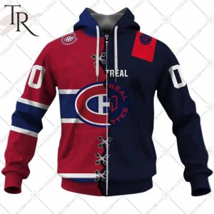 NHL Montreal Canadiens Mix CFL Montreal Alouettes Hoodie