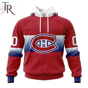 NHL Montreal Canadiens Personalize New Gradient Series Concept Hoodie