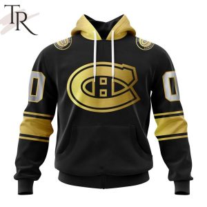 NHL Montreal Canadiens Special Black And Gold Design Hoodie