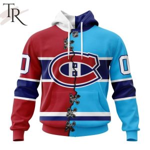 NHL Montreal Canadiens Special Home Mix Reverse Retro Personalized Kits Hoodie