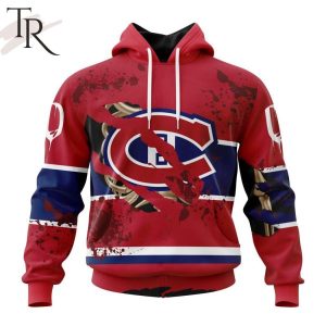 NHL Montreal Canadiens Specialized Design Jersey With Your Ribs For Halloween Hoodie