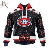 NHL Montreal Canadiens X Star Wars Meteor Shower Design Hoodie