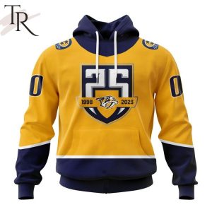 NHL Nashville Predators 2023 Home With 25th Anniversary Logo Hoodie