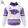 NHL Nashville Predators Personalize 2023 Hockey Fight Cancer Hoodie