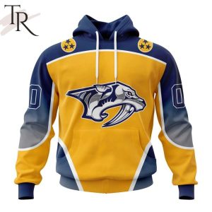 NHL Nashville Predators Personalize New Gradient Series Concept Hoodie