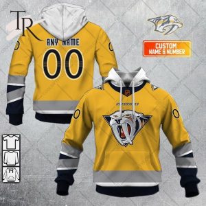 NHL Nashville Predators Reverse Retro 2223 Style Hoodie 3D