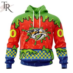 NHL Nashville Predators Special Nickelodeon Design Hoodie