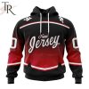 NHL New Jersey Devils Personalize New Gradient Series Concept Hoodie