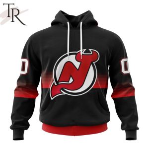 NHL New Jersey Devils Special Black And Gradient Design Hoodie