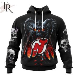 NHL New Jersey Devils Special Skull Art Design Hoodie