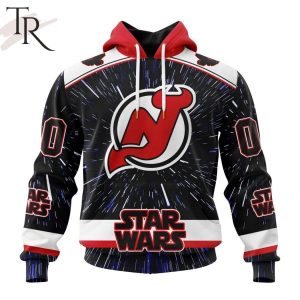 NHL New Jersey Devils X Star Wars Meteor Shower Design Hoodie