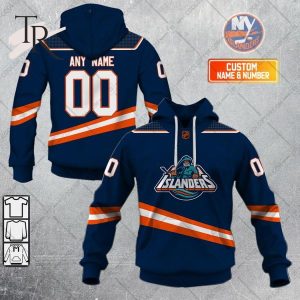 NHL New York Islanders Reverse Retro 2223 Style Hoodie 3D