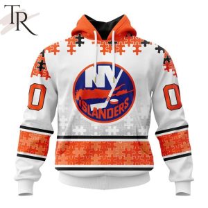 NHL New York Islanders Special Autism Awareness Design With Home Jersey Style Hoodie