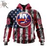 NHL New York Islanders Special Design For Independence Day The Fourth Of July Hoodie