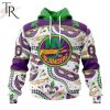 NHL New York Islanders Special Mardi Gras Design Hoodie