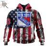 NHL New York Rangers Special Design For Independence Day The Fourth Of July Hoodie