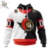 NHL Ottawa Senators Personalize 2023 Home Mix Away Hoodie