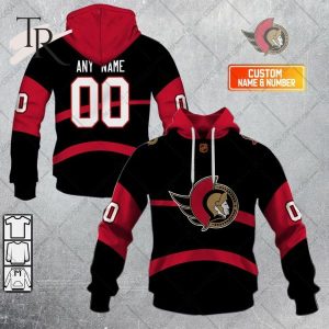 NHL Ottawa Senators Reverse Retro 2223 Style Hoodie 3D