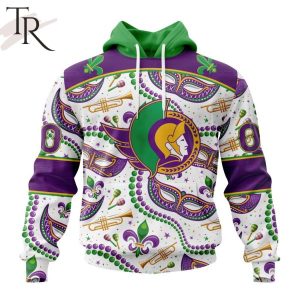 NHL Ottawa Senators Special Mardi Gras Design Hoodie