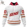 NHL Ottawa Senators Special Whiteout Design Hoodie