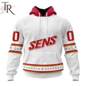 NHL Ottawa Senators Special Whiteout Design Hoodie