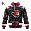 NHL Ottawa Senators X Star Wars Meteor Shower Design Hoodie