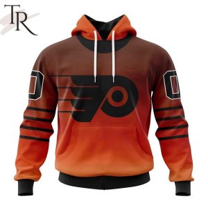 NHL Philadelphia Flyers Personalize New Gradient Series Concept Hoodie