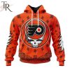 NHL Philadelphia Flyers Special Grateful Dead Design Hoodie