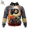 NHL Philadelphia Flyers Special Mix KISS Band Design Hoodie