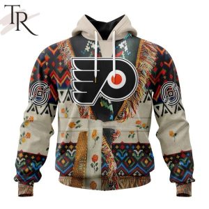 NHL Philadelphia Flyers Special Native Costume Design Hoodie