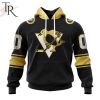 NHL Pittsburgh Penguins Special Black And Gold Design Hoodie