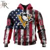 NHL Pittsburgh Penguins Special Design For Independence Day The Fourth Of July Hoodie