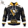 NHL Pittsburgh Penguins X Star Wars Meteor Shower Design Hoodie