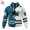 NHL San Jose Sharks Personalize 2023 Home Mix Away Hoodie