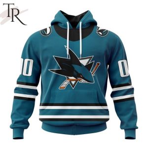 NHL San Jose Sharks Personalized 2023 Home Kits Hoodie