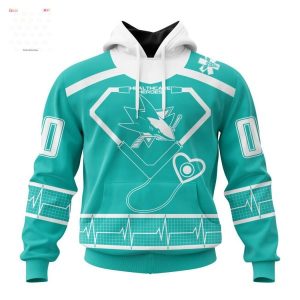 NHL San Jose Sharks Personalized Special Design Honoring Healthcare Heroes Hoodie